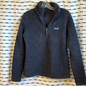 Patagonia Los Gatos Quarter Zip Fleece Pullover Navy Small